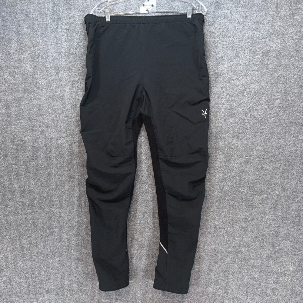 Ibex Pants Mens Large Black Climawool Lite Merino Wool Athletic Running Cycling